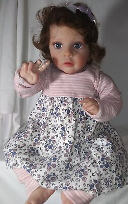 #ad Reborn Doll Very Realistic With Veins Beautiful Face Rooted Hair 26 Inch Missy $95.00