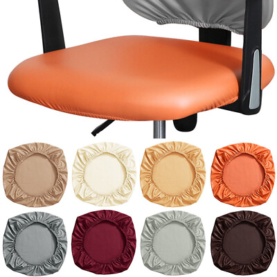 #ad #ad Waterproof Chair Seat Cover Stretch Office Home PU Leather Slipcover Protector♡ $8.35