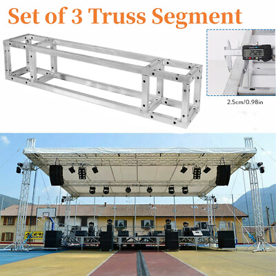 #ad 3 30PCS 8x8#x27;#x27; Metal Silver Square Box Truss Segments for Stage Signing Session $359.90