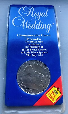 #ad 1981 Vintage Collectible Coin Diana Charles Royal Wedding Original Cover Limited GBP 9.90