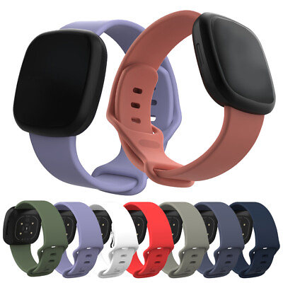 #ad For Fitbit Versa 4 3 Sense Silicone Strap Wristband Replacement Watch Band Ḿ $1.84