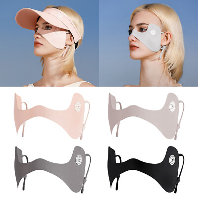 #ad UV Protection Face Cover Sunscreen Eye Patches Sunscreen Face Scarf Outdoor Mask $7.29