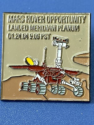 #ad NASA Enamel Lapel Tack Pin Mars Rover Opportunity Landed Meridiani Planum $11.40