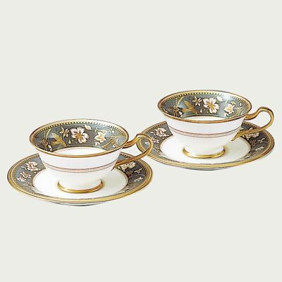 #ad Noritake Sublime Tea Cup amp; Saucer pair Sumi iro Black Japan Genuine Gift $938.41