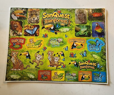 #ad SonQuest Rainforest Religious Stickers 10 Sheets 33 Motivational Child Stickers $6.95