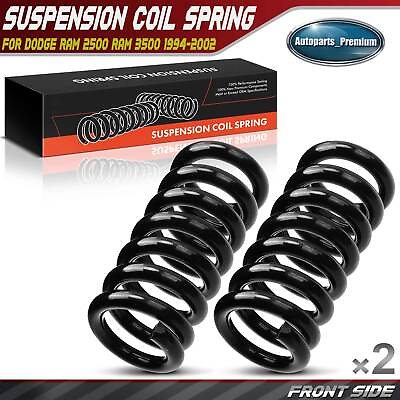#ad 2x Front Coil Spring Set for Dodge Ram 2500 Ram 3500 1994 2002 RWD 5.9L 8.0L $137.99