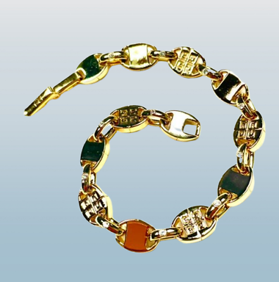 #ad GIVENCHY 4G logo bracelet vintage rare 80s engraved L 19CM Japan Used $199.99