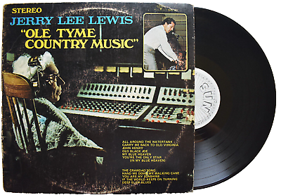 #ad JERRY LEE LEWIS OLE TYME COUNTRY WHITE LABEL PROMO SUN VINYL LP RECORD $6.02