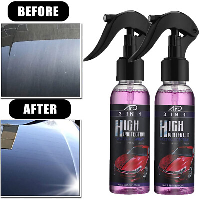 #ad 2PCS Multi functional Coating Renewal Agent Quick Coating Spray High Protection $12.95