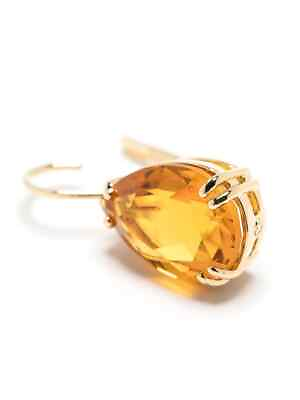 #ad #ad New 100% SWAROVSKI Gold Yellow Pear Cut Crystals Millenia Drop Earrings 5619495 $75.00
