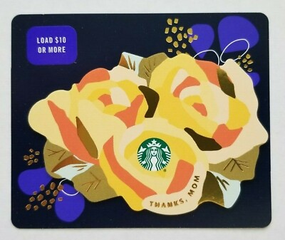 #ad Starbucks Card #6180 Happy Mother#x27;s Day Roses Yellow 2021 $2.71