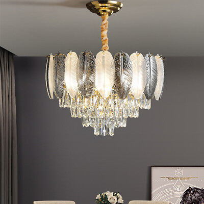 #ad Crystal Chandelier Lighting Kitchen Bar Pendant Light Dining Room Ceiling Lights $597.91