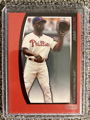 #ad Jimmy Rollins 2009 Unique #70 Red 1199 $1.49