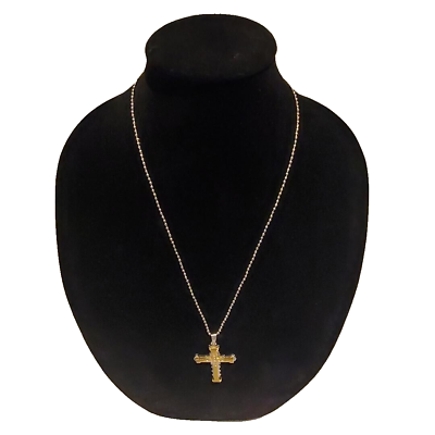 #ad Stainless Steel Necklace and Cross Pendant $14.99