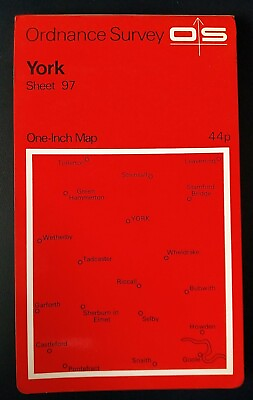 #ad Ordnance Survey One Inch Map Sheet 97: York 1967 . GBP 5.99