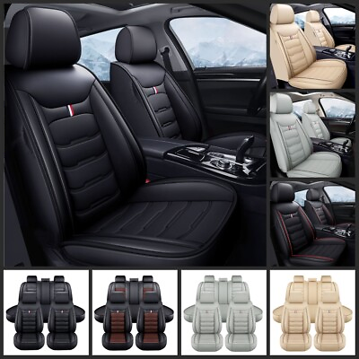 #ad For Hyundai Tucson Accent Sonata Elantra Premium PU Leather Auto Car Seat Covers $85.40