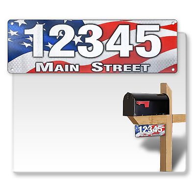 #ad Curb N Sign® 911 Address Sign double sided ultra reflective $39.95