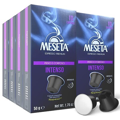 #ad 100 Nespresso Compatible Meseta Intenso Coffee Capsules 100 Capsules of Gourmet $27.99