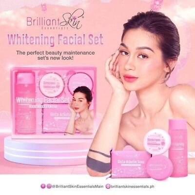 #ad Brilliant Skin Essential Whitening Set with 120mL toner $21.99