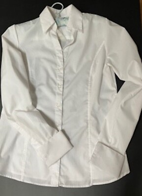 #ad Brand New White Long Sleeves Shirt With Cuffs. Size M $35.00