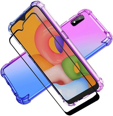 #ad Samsung Galaxy A10e Case W Tempered Glass Screen Protector Luxury Girls Women $18.75