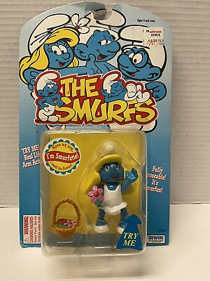 #ad The Smurfs I#x27;m Smurfette Fully Poseable Figure From Toy Island 1996 Unopened $14.44