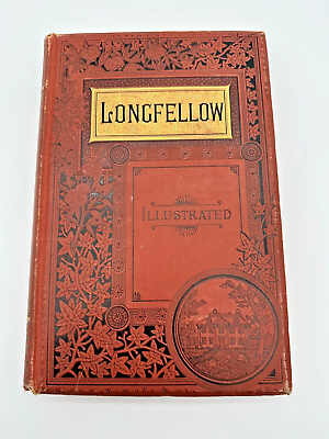 #ad The Poetical Works of Henry Wadsworth Longfellow Antiquarian 1885 Hardcover $79.00