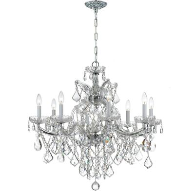 #ad Crystorama 4409 CH CL MWP Maria Theresa Chandelier Polished Chrome $1778.00