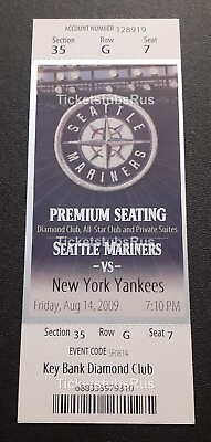 #ad Mariano Rivera 900 GAMES PITCHED SAVE#516 Yankees Mariners 8 14 2009 CLUB Ticket $99.00