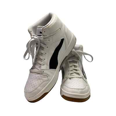 #ad Puma Men#x27;s Rebound Lay Up Mid Basketball Sneakers in White. Size 11 $26.00