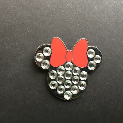 #ad Minnie Mouse Jeweled Icon with Red Bow Disney Pin 117181 $4.20