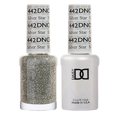#ad DND Daisy Silver Star 442 Soak Off Gel Polish .5oz LED UV DND gel duo DND 442 $10.90