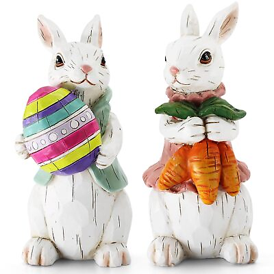 #ad Easter Bunny Decorations Spring Home Decor Easter White Rabbit Decorations In... $30.60