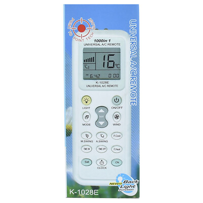 #ad New K 1028E For Universal LCD Air Conditioner IR AC A C Remote Control 1000 in 1 $6.85