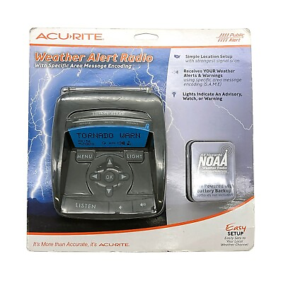 #ad New Acurite Weather Alert Radio with Specific Area Message Encoding $31.32