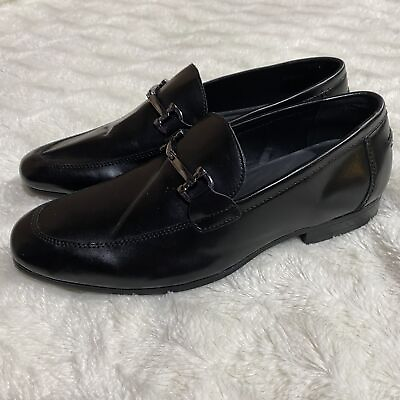 #ad Alfani Memory Foam Otis 10009254200 Men Black Slip On Loafer Dress Shoes Size 7M $27.99