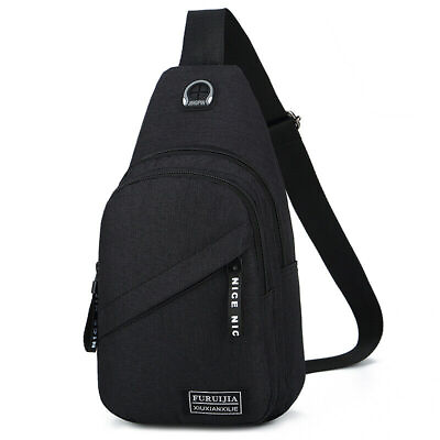 #ad Men Women Sling Bag Chest Fanny Packs Cross Body Travel Sports Shoulder Backpack $8.99