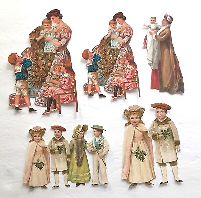 #ad 3D UPick Victorian Mother Boy Girl Tree Baby Scrapbook Card Embellishment 3748 $1.47