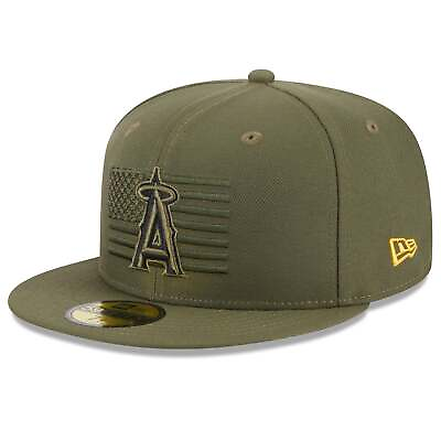 #ad 60352770 Mens New Era MLB 5950 ARMED FORCES DAY ON FIELD FITTED LA ANGELS $34.99