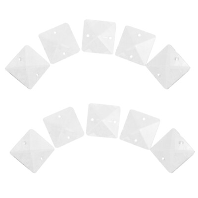#ad 10pcs Crystal Chandelier Pendants Replacement Parts Crystal Lamp Prisms Pendants $6.89