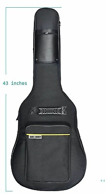 #ad New 41 inch Acoustic Guitar Soft Case Big Bag w shoulder strap color Black $14.00