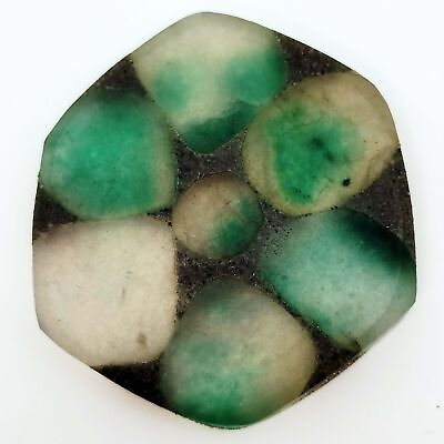 #ad 24.35 Cts Natural Green Trapiche Emerald Hexagon Certified Stunning Gemstone $50.69