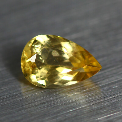 #ad 0.980 Ct NATURAL IMPERIAL TOPAZ RUSSIA YELLOW ONE OF THE RAREST TYPES OF TOPAZ $106.19
