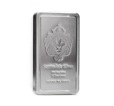 #ad 10 oz Scottsdale STACKER® Silver Bar .999 Silver #A182 $311.80