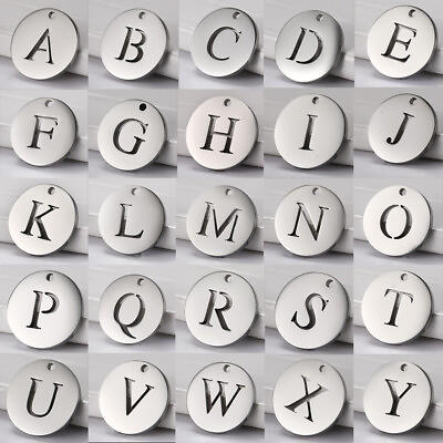 #ad 10 pcs lot 26 Capital Letter Charm Alphabet Pendant for DIY Making Jewelry $5.99