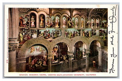 #ad Palo Alto CA California Stanford University Memorial Chapel Postcard Posted 1905 $5.94