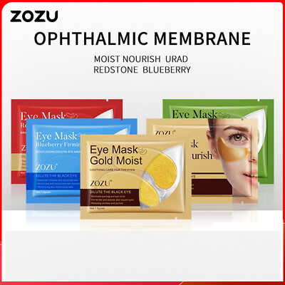 #ad Under Eye Gel Mask Pads Collagen 24k Gold Anti Aging Patch Wrinkle Bag Remover $9.49