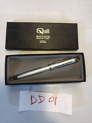 #ad Quill Silver Ball Point Writing Pen amp; Case Advertising IMC Networks $10.00