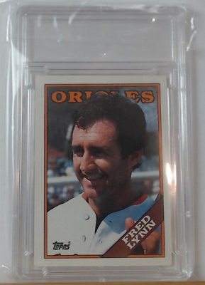 #ad Topps 1988 707 Fred Lynn Orioles Baseball Card Slab NM MT $2.19