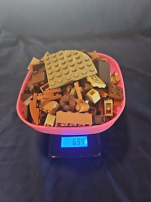 #ad Assorted Light amp; Dark Brown Tan LEGO Bricks amp; Block Unique Pieces 6.94oz $19.85